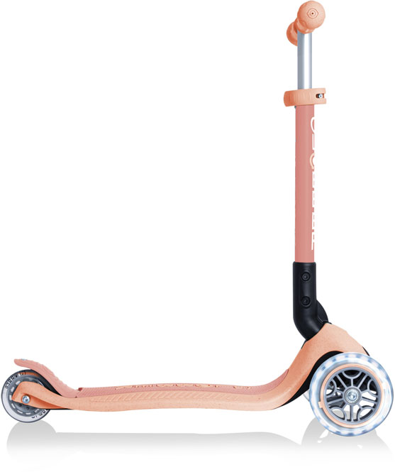 Globber Mini Scooter | JUNIOR Foldable Lights Eco | Peach