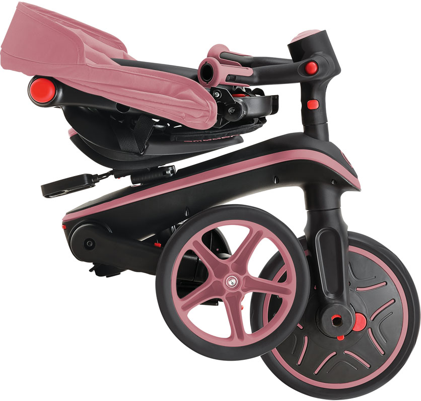 Globber Laufrad / Dreirad | Trike Explorer 4 in 1 Foldable | Deep Pastel Pink